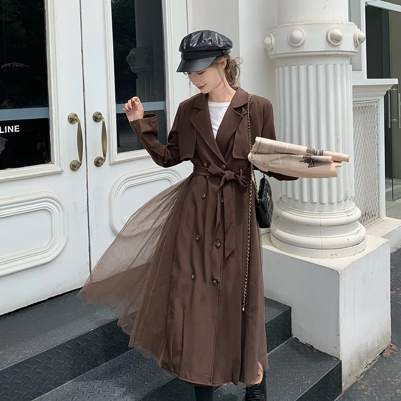 CMAZ Big Goods Data to Test Autumn New Women's Korean-Style Mid-Length Mesh Patchwork Trench Coat
CMAZ Big Goods Data to Test Autumn New Women's Korean-Style Mid-Length Mesh Patchwork Trench Coat