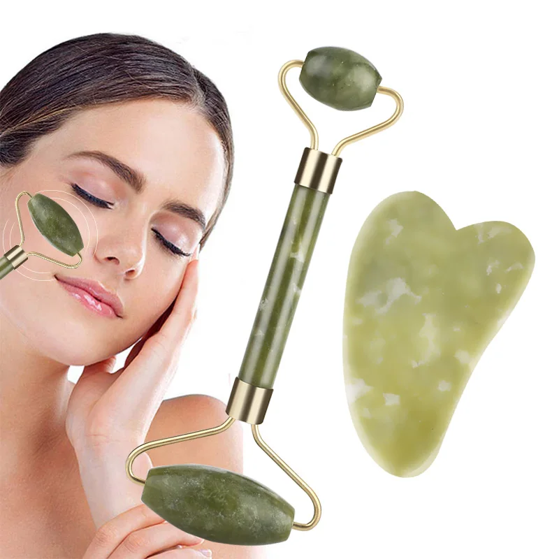 Natural Jade Gua Sha Scraper Board Set Face Massager Roller Face Neck Skin Lifting Slimming Facial Relaxation Beauty Care Tools
Natural Jade Gua Sha Scraper Board Set Face Massager Roller Face Neck Skin Lifting Slimming Facial Relaxation Beauty Care Tools