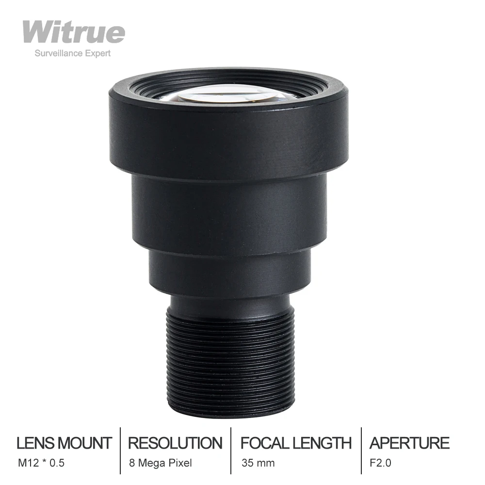 Witrue 4K Camera Lens 8 Megapixel M12 Fixed Lenses 35mm 1/1.8 inch Long Distance View For IMX334/OS08A10 8MP IP Security Camera
Witrue 4K Camera Lens 8 Megapixel M12 Fixed Lenses 35mm 1/1.8 inch Long Distance View For IMX334/OS08A10 8MP IP Security Camera