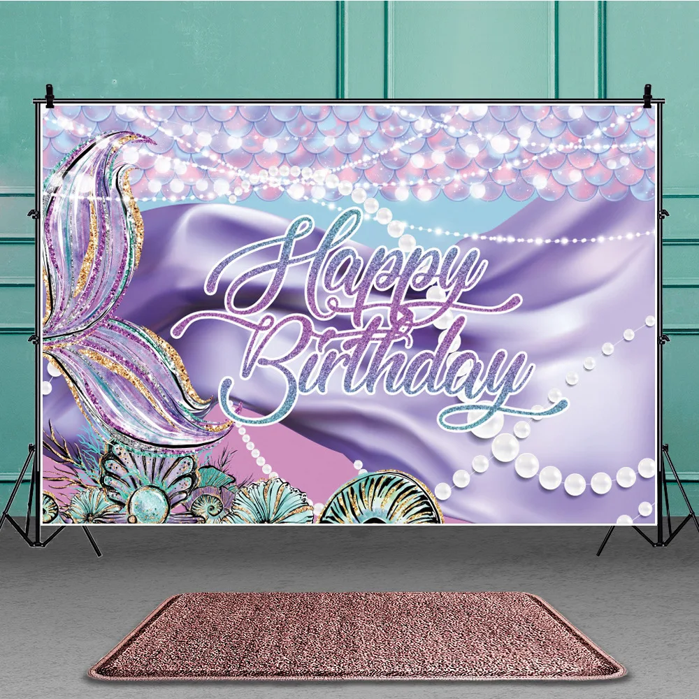 Purple Fantasy Seabed Mermaid Tail Background Portrait Photography Birthday Party Photozone Decors Backdrops Studio Accessories
Purple Fantasy Seabed Mermaid Tail Background Portrait Photography Birthday Party Photozone Decors Backdrops Studio Accessories