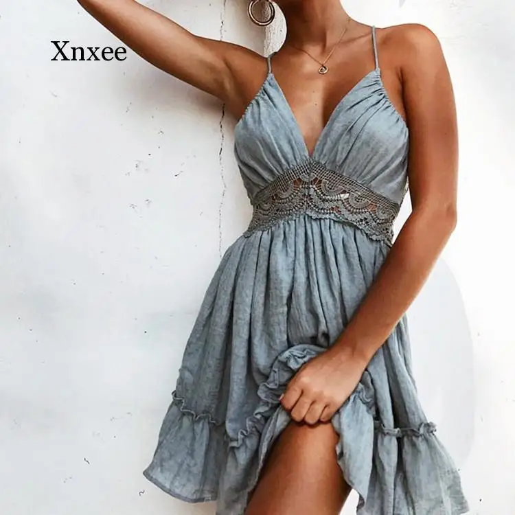 Sexy Women Summer Dress 2019 Hollow Out Embroidery Mini Cotton Dresses Backless Lace Bech Party Csual Long Ladies Vestidos
Sexy Women Summer Dress 2019 Hollow Out Embroidery Mini Cotton Dresses Backless Lace Bech Party Csual Long Ladies Vestidos