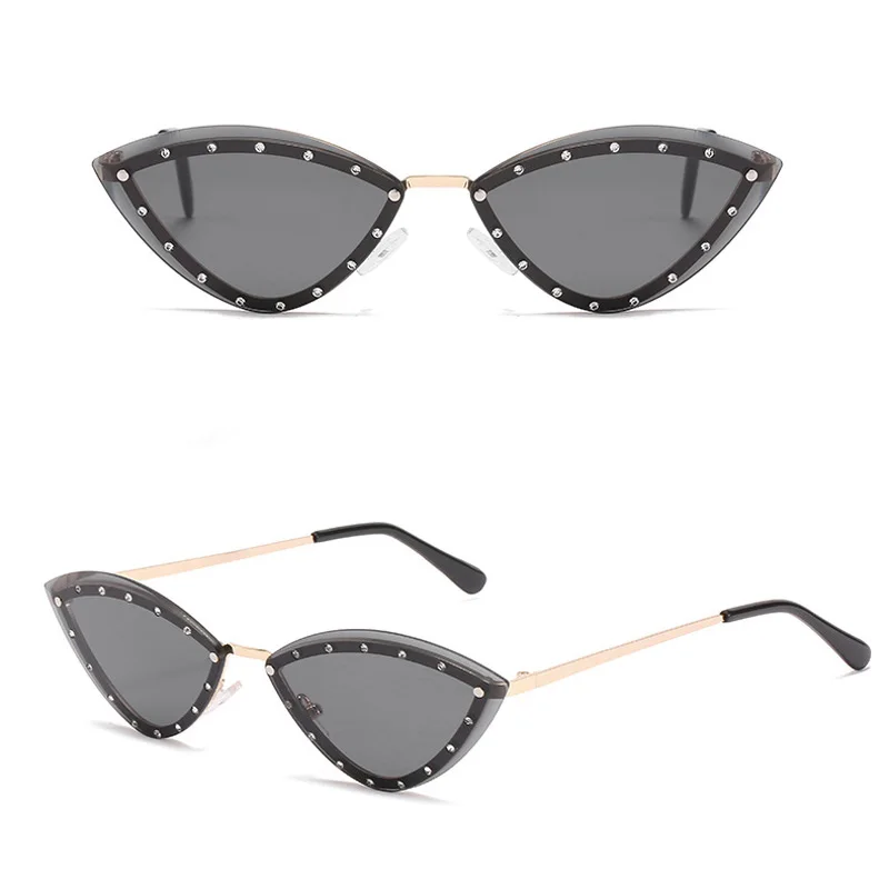 Elbru Fashion Triangle Cat Eye Sunglasses Dazzle Candy Color Point Drill Frameless Classes Women Personality Sun Glasses
Elbru Fashion Triangle Cat Eye Sunglasses Dazzle Candy Color Point Drill Frameless Classes Women Personality Sun Glasses