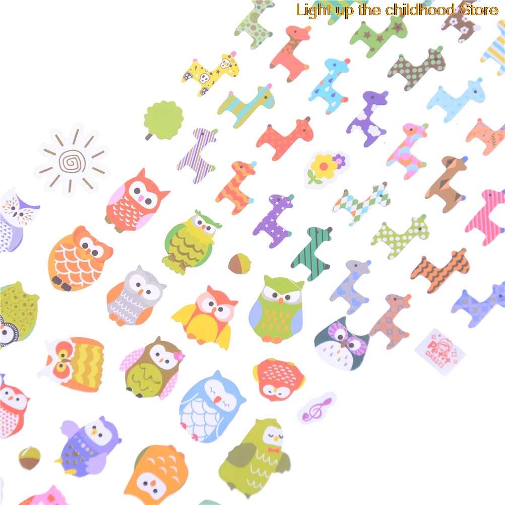 Owl Giraffe 2 Sheets/lot Cartoon Stickers Kids Toys 3D DIY Kawaii Diary Decoration Scrapbooking kindergarten gift Stationery
Owl Giraffe 2 Sheets/lot Cartoon Stickers Kids Toys 3D DIY Kawaii Diary Decoration Scrapbooking kindergarten gift Stationery