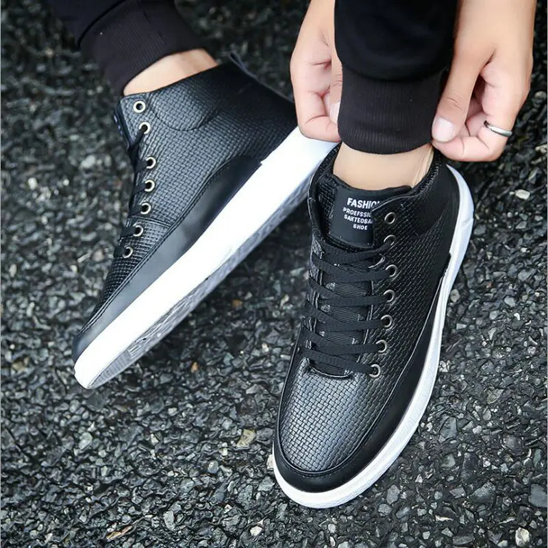 Sneakers Men Casual Shoes Men leather Sneakers High Top Black Men Black White Flats Zapatos Mujer Chaussure Homme Shoes
Sneakers Men Casual Shoes Men leather Sneakers High Top Black Men Black White Flats Zapatos Mujer Chaussure Homme Shoes