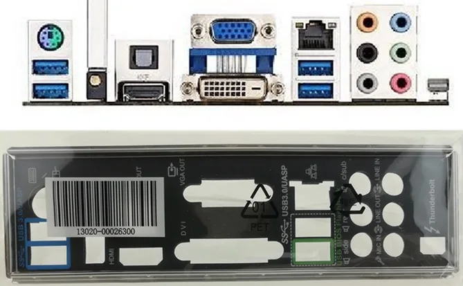 Новая задняя панель I/O для материнской платы P8Z77-V PRO/THUNDERBOLT, бесплатная доставка 
Новая задняя панель I/O для материнской платы P8Z77-V PRO/THUNDERBOLT, бесплатная доставка