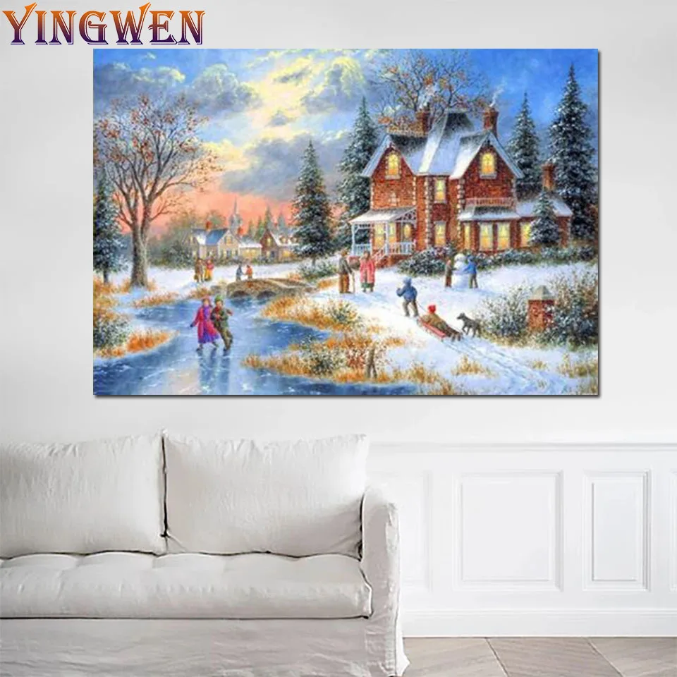 5D Diy Diamond Painting Art Winter Scenery Full Diamond Embroidery Handmade Cross Stitch Christmas Home Decoration Holiday Gift
5D Diy Diamond Painting Art Winter Scenery Full Diamond Embroidery Handmade Cross Stitch Christmas Home Decoration Holiday Gift