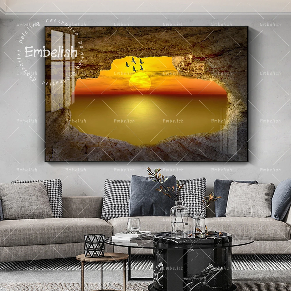 1 Pieces Sunset Above Sea Cave Landscape Modern Home Decor Pictures For Living Room Wall Art Posters HD Print Canvas Paintings
1 Pieces Sunset Above Sea Cave Landscape Modern Home Decor Pictures For Living Room Wall Art Posters HD Print Canvas Paintings