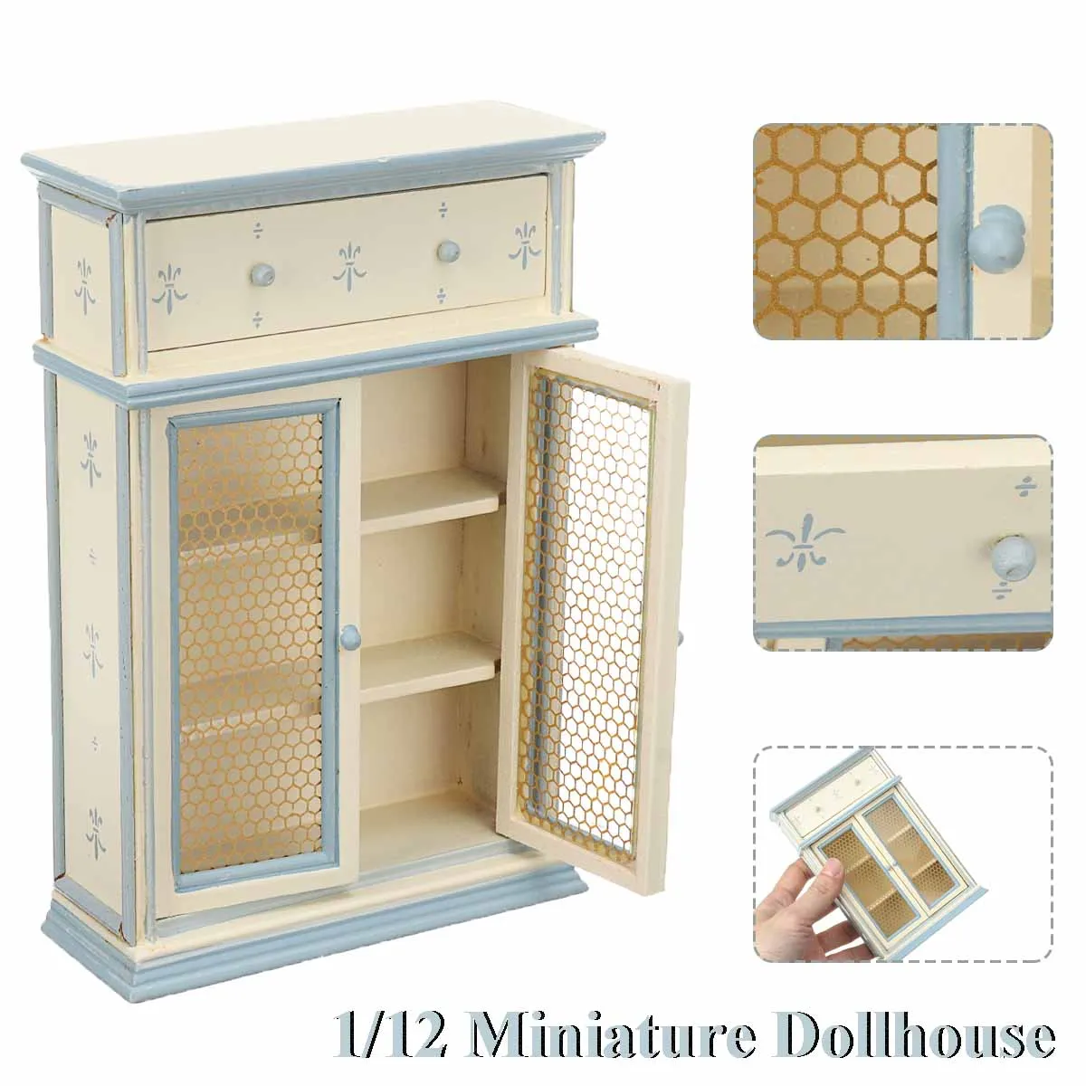 1:12 Кукольный домик, миниатюрная кухонная мебель, белые шкафы, витрина, детский подарок 10X4X15CM
1:12 Кукольный домик, миниатюрная кухонная мебель, белые шкафы, витрина, детский подарок 10X4X15CM