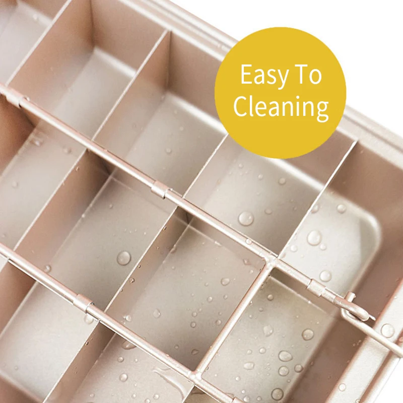 Brownie Baking Pan Professional Bakeware 18 Cavity Baking Tools Easy To Clean Square Lattice Chocolate Cake Mold Non-Stick
Brownie Baking Pan Professional Bakeware 18 Cavity Baking Tools Easy To Clean Square Lattice Chocolate Cake Mold Non-Stick