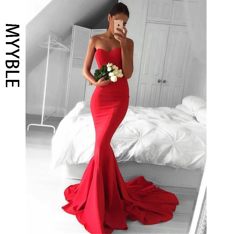 MYYBLE Evening Dress Mermaid Tulle Sexy Long Floor-length Appliques Lace Sweetheart Evening Dresses Sleeveless Evening Gowns
MYYBLE Evening Dress Mermaid Tulle Sexy Long Floor-length Appliques Lace Sweetheart Evening Dresses Sleeveless Evening Gowns