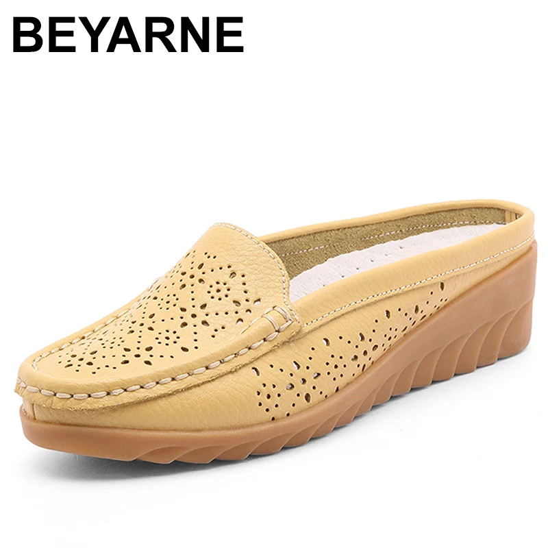 BEYARNE 2019 spring fashion cropped women shoes summer closed toe wedge sandals cow leather lady Slippers Shoes WomanL045
BEYARNE 2019 spring fashion cropped women shoes summer closed toe wedge sandals cow leather lady Slippers Shoes WomanL045