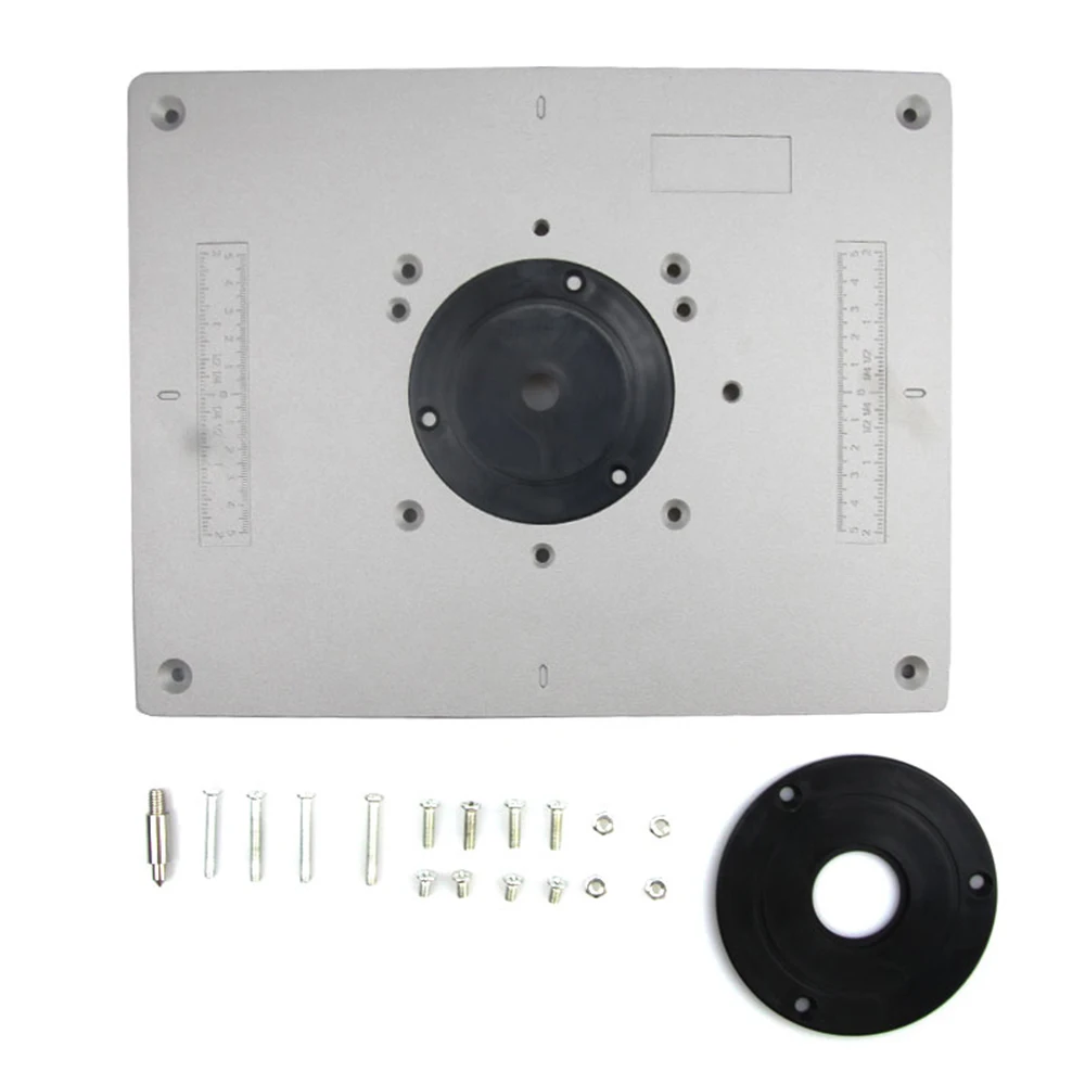 Aluminum Router Table Insert Plate Wood Router Trimmer Models Engraving Machine DIY Woodworking Bench With Insert Ring
Aluminum Router Table Insert Plate Wood Router Trimmer Models Engraving Machine DIY Woodworking Bench With Insert Ring
