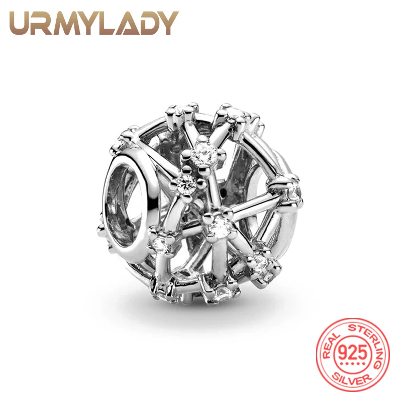 URMYLADY 925 Sterling Silver Round Frame Zircon Charm Beads Bracelet Pendant For Women Wedding Celebration Party Jewelry
URMYLADY 925 Sterling Silver Round Frame Zircon Charm Beads Bracelet Pendant For Women Wedding Celebration Party Jewelry