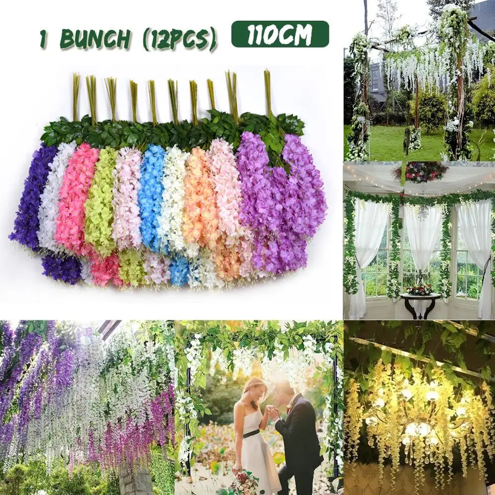 17 Colors Simulation Wisteria Leaf Artificial Plastic Flowers Wedding Decoration Ceiling Wall Decor
17 Colors Simulation Wisteria Leaf Artificial Plastic Flowers Wedding Decoration Ceiling Wall Decor