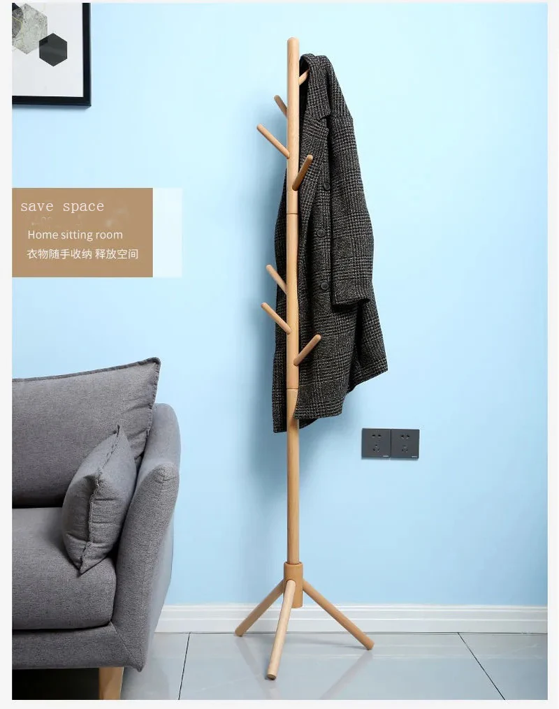 Solid Wood Hanger Floor Standing Coat Rack Home Decoration Furniture Clothes Hanging Storage Rack Hanger Bedroom Cap Display
Solid Wood Hanger Floor Standing Coat Rack Home Decoration Furniture Clothes Hanging Storage Rack Hanger Bedroom Cap Display