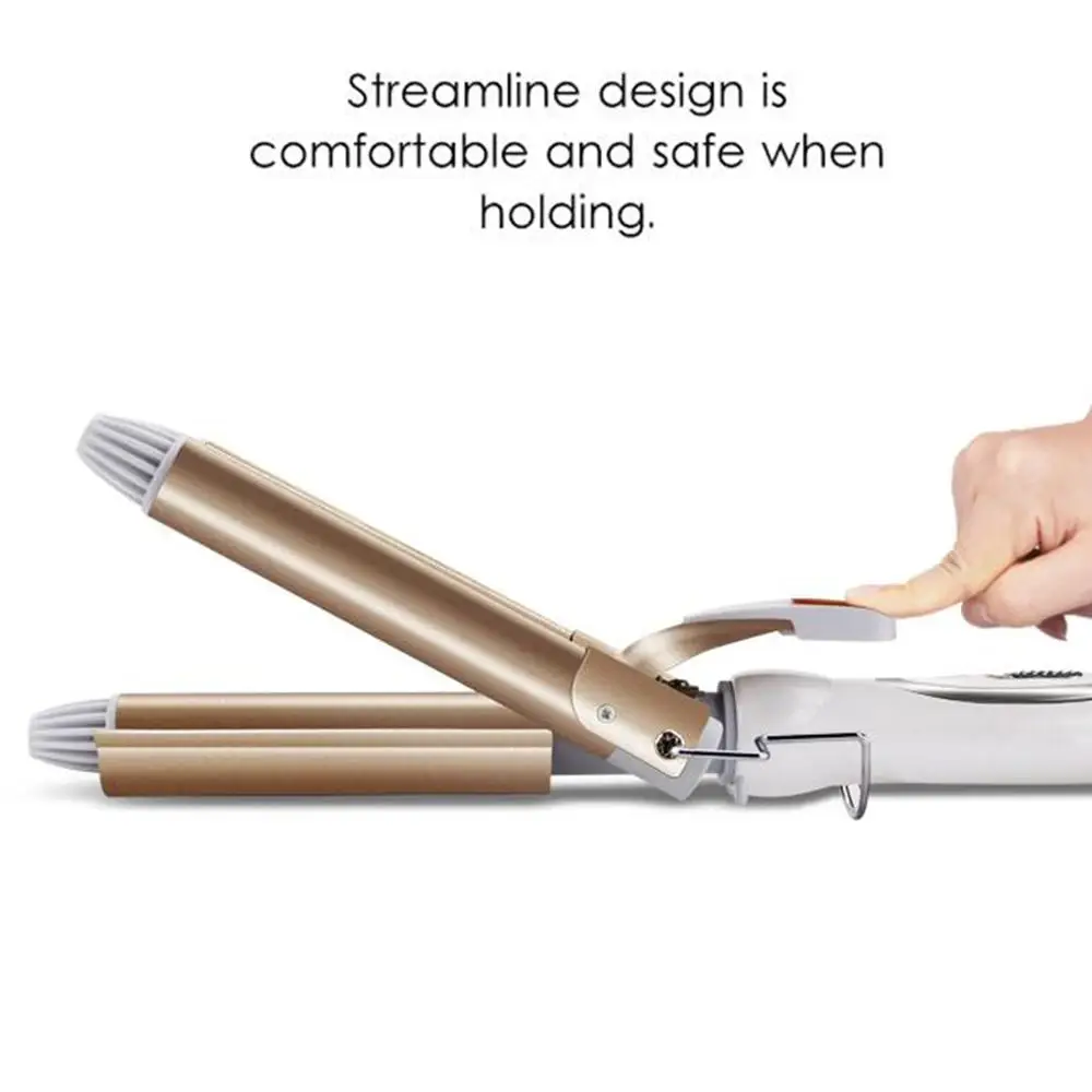 Professional 3 Rod Curling Iron Ceramic Triple Barrel Hair Styler Women Hair Waver Styling Tools Hair Curler Electric Curling
Professional 3 Rod Curling Iron Ceramic Triple Barrel Hair Styler Women Hair Waver Styling Tools Hair Curler Electric Curling
