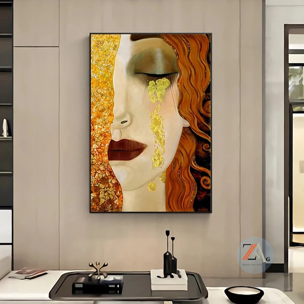 Famed artist Gustav Klimt painted living room decorations on canvas posters and printed art walls
Famed artist Gustav Klimt painted living room decorations on canvas posters and printed art walls