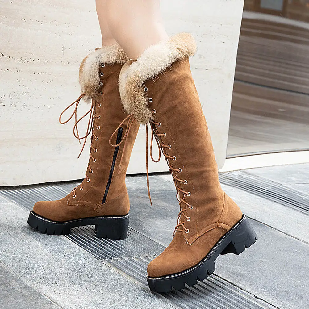 dropship 2021 large size 43 winter warm fur Shoes woman outdoor snow boots Women shoelaces knee high Boots female shoe
dropship 2021 large size 43 winter warm fur Shoes woman outdoor snow boots Women shoelaces knee high Boots female shoe