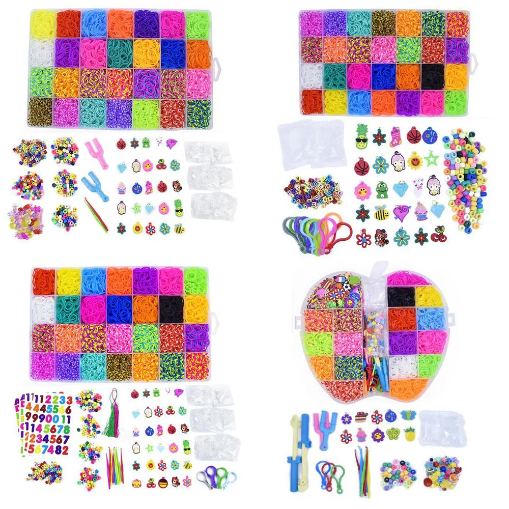 Loom Rubber Bands Bracelet For Kids Hair Rainbow Color Rubber Loom Rubber Bands Make Woven Bracelet DIY Toys Set Kid Gift
Loom Rubber Bands Bracelet For Kids Hair Rainbow Color Rubber Loom Rubber Bands Make Woven Bracelet DIY Toys Set Kid Gift