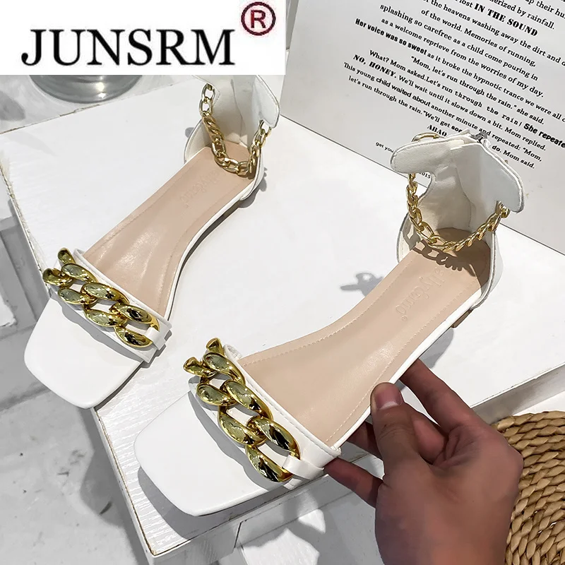 Женские босоножки с золотой цепочкой, удобные Босоножки с открытым носком, Нескользящие, повседневные, черные, Φ 35-43, летние новые босоножки ...
Женские босоножки с золотой цепочкой, удобные Босоножки с открытым носком, Нескользящие, повседневные, черные, Φ 35-43, летние новые босоножки ...