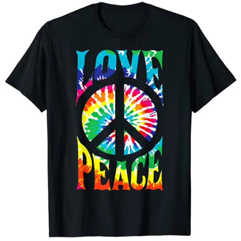 Peace Sign Love 60S 70S Tie Dye Hippie Costume T-Shirt Graphic Tee Shirts for Women
Peace Sign Love 60S 70S Tie Dye Hippie Costume T-Shirt Graphic Tee Shirts for Women