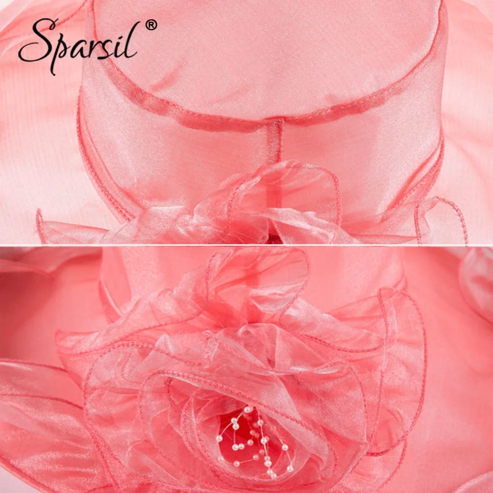 Sparsil Women Summer Wide Brim Floral Sun Hats Flowers Floppy Visors Female Elegant Sea Beach Caps Sun Protective Hat
Sparsil Women Summer Wide Brim Floral Sun Hats Flowers Floppy Visors Female Elegant Sea Beach Caps Sun Protective Hat
