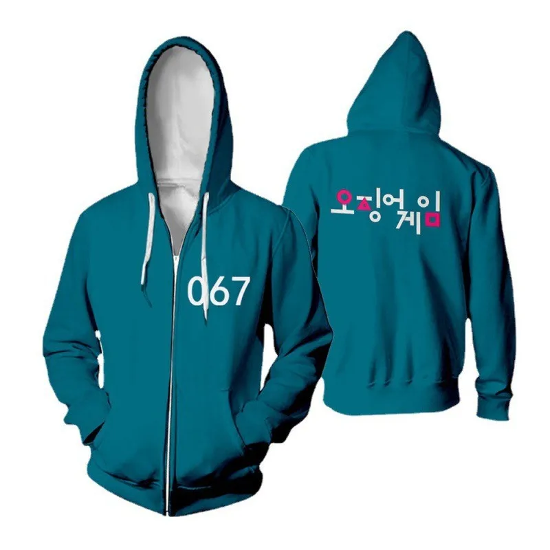 Squid Game Coat Pant Children Set Casual Sports Zipper Cardigan Sweatshirt Splice Digital Print Pocket Kids Cosplay Costumes
Squid Game Coat Pant Children Set Casual Sports Zipper Cardigan Sweatshirt Splice Digital Print Pocket Kids Cosplay Costumes