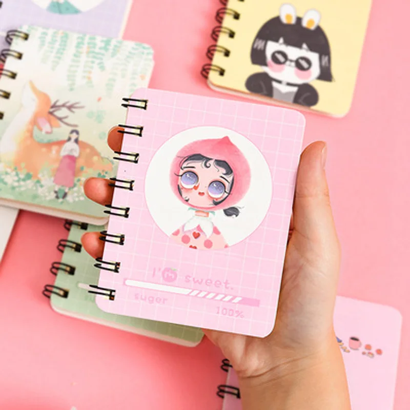 1PCS Creative Cartoon Portable Rollover Coil Notebook Pocket Carry A7 Mini Notepad Stationery Gifts Office School Supplies
1PCS Creative Cartoon Portable Rollover Coil Notebook Pocket Carry A7 Mini Notepad Stationery Gifts Office School Supplies