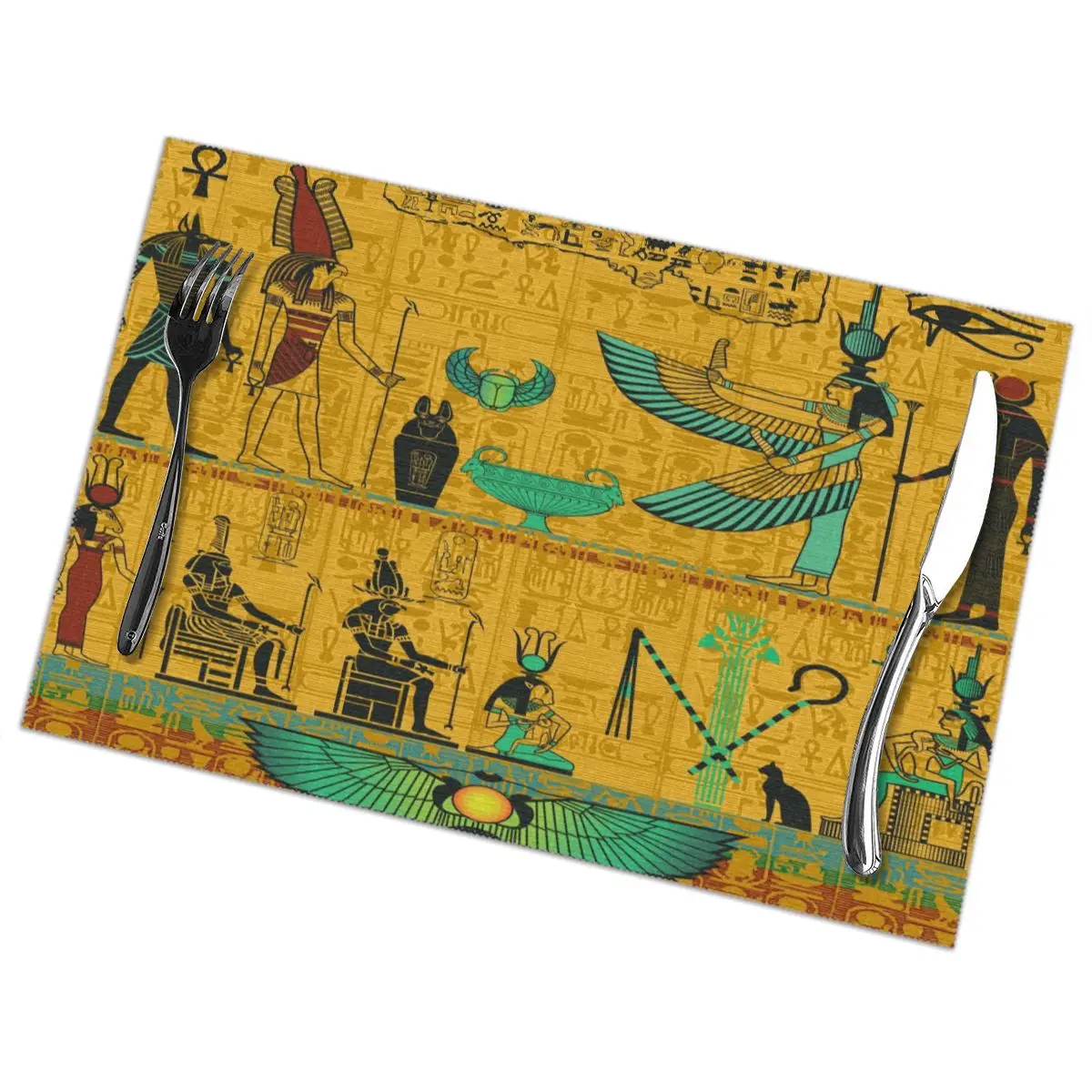 Set of 6 Egyptian Pharaoh Totem Placemats for Dining Table Place Mat in Kitchen Accessories Cup Wine Mat
Set of 6 Egyptian Pharaoh Totem Placemats for Dining Table Place Mat in Kitchen Accessories Cup Wine Mat