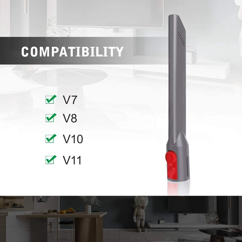 Quick Release Crevice Tool Compatible for Dyson V11 V10 V8 V7 Vacuum Cleaner, Replacement Vacuum Attachment Accessories
Quick Release Crevice Tool Compatible for Dyson V11 V10 V8 V7 Vacuum Cleaner, Replacement Vacuum Attachment Accessories