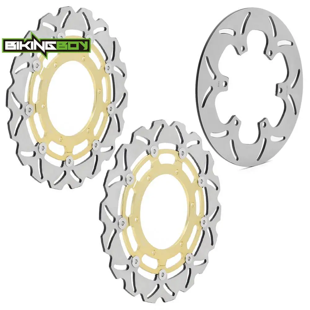 BIKINGBOY Front Rear Brake Discs Disks Rotors FJR 1300 04-13 FJR1300 ABS 03-17 FJR 1300 AE 14 15 16 17 18 19 FJR1300 AS 06-19
BIKINGBOY Front Rear Brake Discs Disks Rotors FJR 1300 04-13 FJR1300 ABS 03-17 FJR 1300 AE 14 15 16 17 18 19 FJR1300 AS 06-19