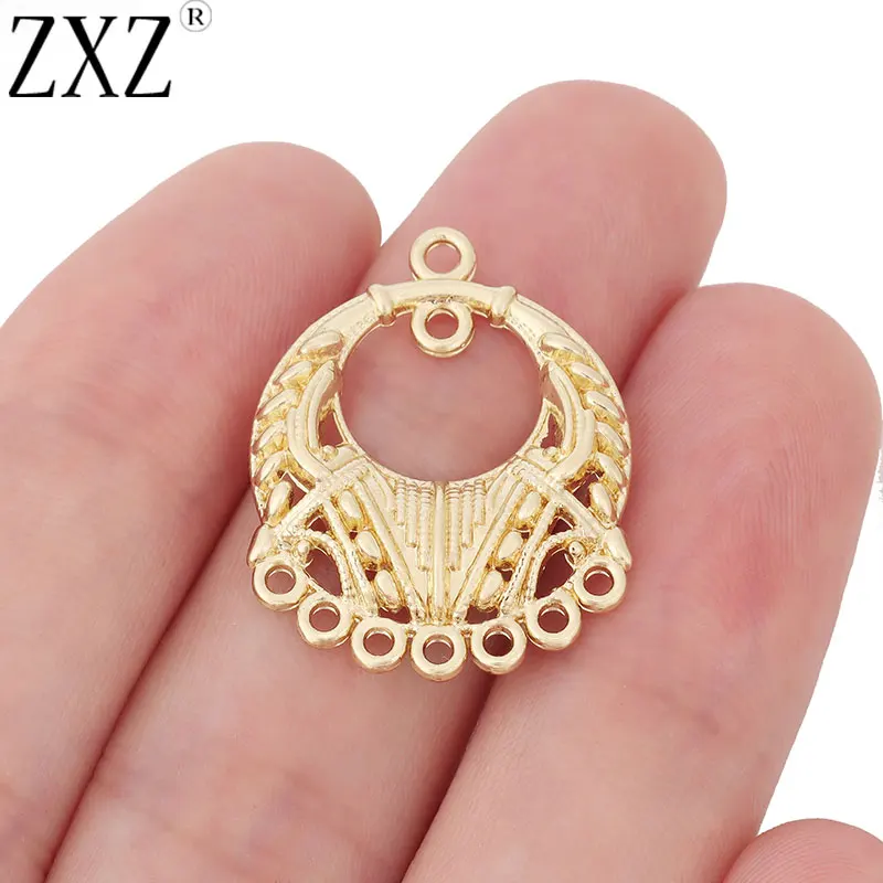 ZXZ 10pcs Gold Colour Earring Chandelier Connectors Charms Pendants Multi Strand Connector Earrings Jewelry Making Accessories
ZXZ 10pcs Gold Colour Earring Chandelier Connectors Charms Pendants Multi Strand Connector Earrings Jewelry Making Accessories