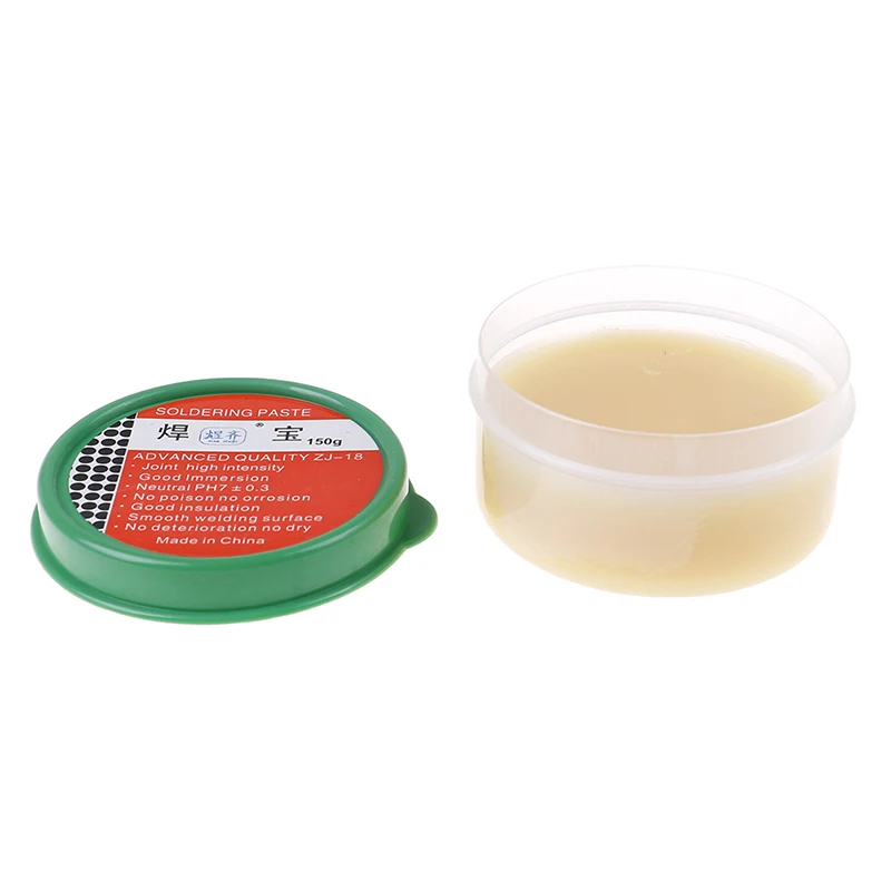 Solder paste 150g Round box soldering oil Rosin flux Welding materials Metal welding aid Precision electronic welding
Solder paste 150g Round box soldering oil Rosin flux Welding materials Metal welding aid Precision electronic welding