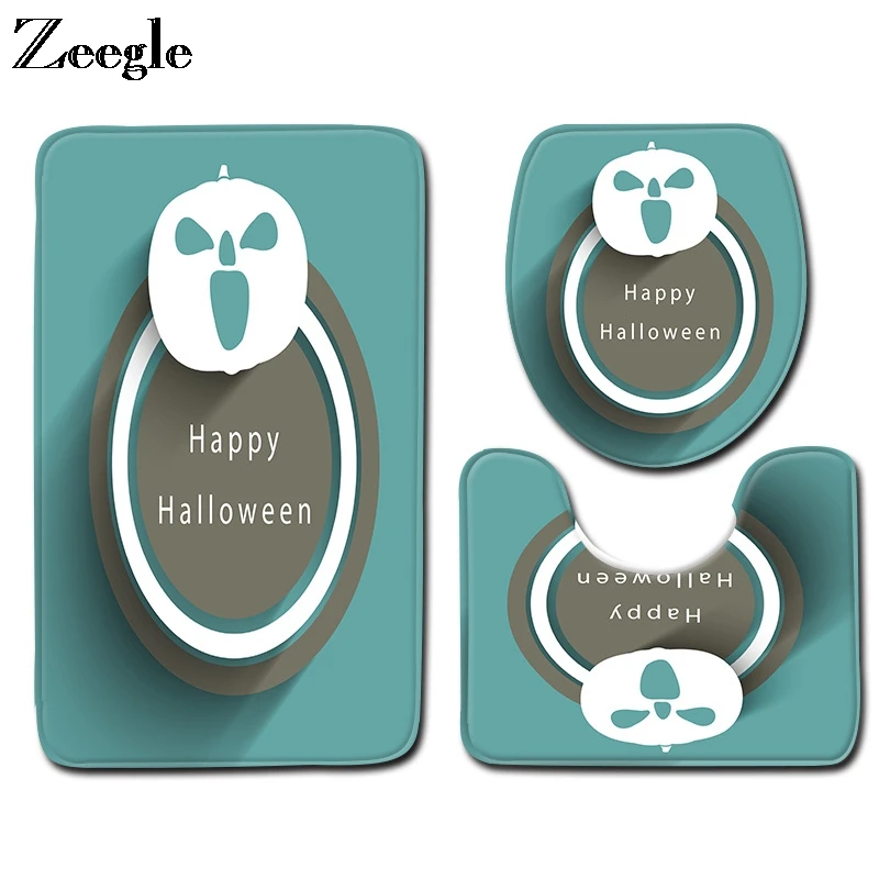 Zeegle Halloween Bathroom Carpet Set Flannel Toilet Cover Seat Mat Non-slip Bathroom Doormat Shower Mat Soft Toilet Pedestal Rug
Zeegle Halloween Bathroom Carpet Set Flannel Toilet Cover Seat Mat Non-slip Bathroom Doormat Shower Mat Soft Toilet Pedestal Rug