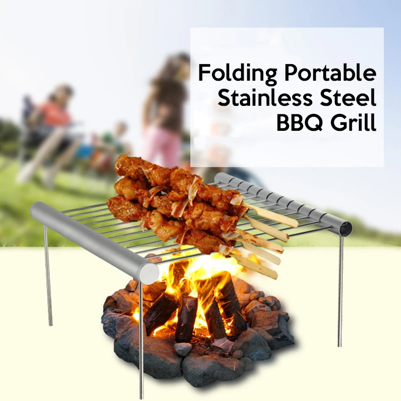 Portable Stainless Steel BBQ Grill Folding BBQ Grill Mini Pocket BBQ Grill Barbecue Accessories For Home Park Use
Portable Stainless Steel BBQ Grill Folding BBQ Grill Mini Pocket BBQ Grill Barbecue Accessories For Home Park Use