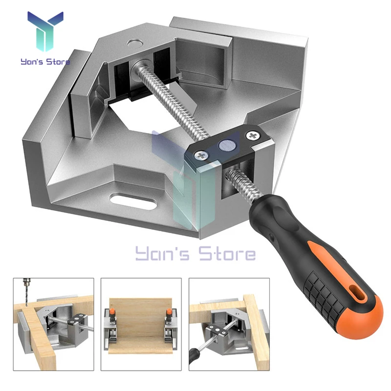 90 Degree Aluminum Alloy Single Handle Woodworking Angle Clamp Right Angle Clip Industrial Tools for Clamping Plastic Single
90 Degree Aluminum Alloy Single Handle Woodworking Angle Clamp Right Angle Clip Industrial Tools for Clamping Plastic Single