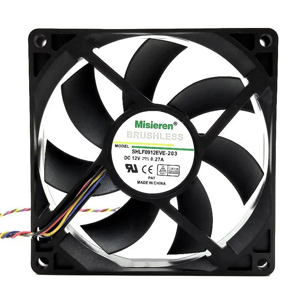 Misieren 12V 0.27A High Speed Double Ball Bearing 4 Pin PWM Temperature Control CPU Cooling Fan 4200RPM
Misieren 12V 0.27A High Speed Double Ball Bearing 4 Pin PWM Temperature Control CPU Cooling Fan 4200RPM