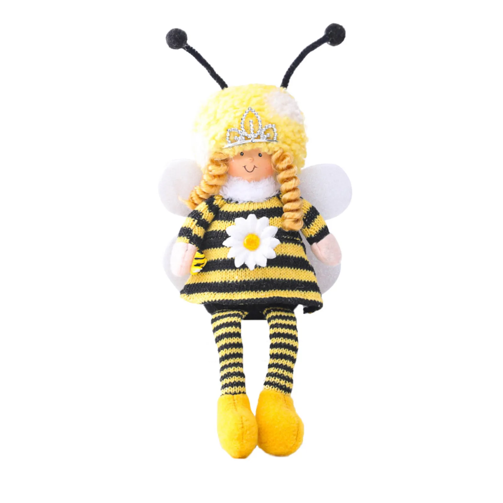Home decoration for bee festival Knitted Long-Leg Wool Bee Shape Doll Ornaments Bee Festival Decoration Fairy doll
Home decoration for bee festival Knitted Long-Leg Wool Bee Shape Doll Ornaments Bee Festival Decoration Fairy doll