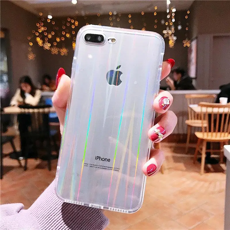 Gradient Rainbow Case For iPhone 13 12 ProMax 11 Pro 7 8 Plus Mini X XR XSMax Laser Soft Transparent Silicone Phone Cover
Gradient Rainbow Case For iPhone 13 12 ProMax 11 Pro 7 8 Plus Mini X XR XSMax Laser Soft Transparent Silicone Phone Cover
