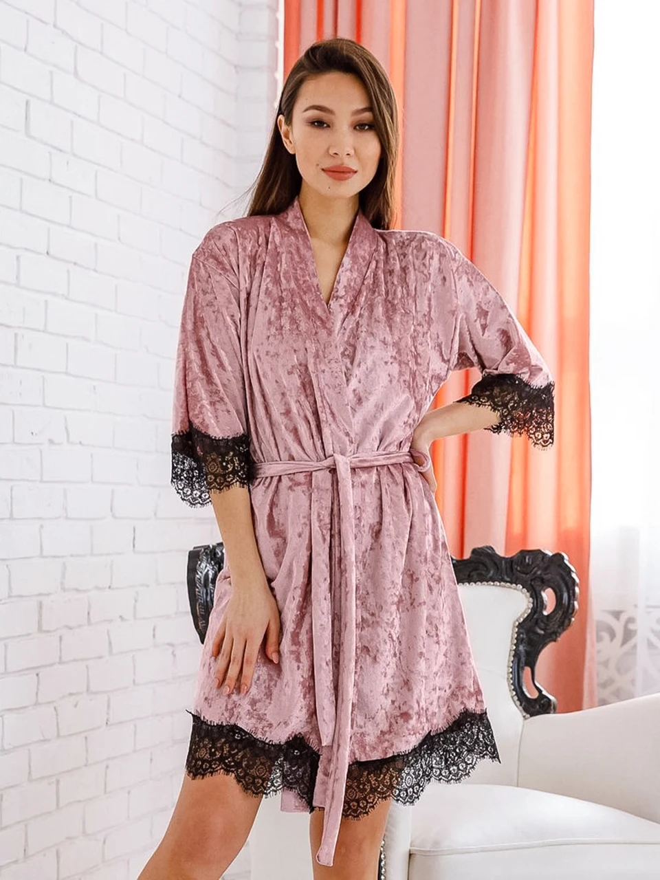 Womens Robe Pajama Sets Sexy Lace Patchwork Velvet Sleepwear Night Dress For Women Home Wear Pajamas Robes Set Woman 2 Pieces
Womens Robe Pajama Sets Sexy Lace Patchwork Velvet Sleepwear Night Dress For Women Home Wear Pajamas Robes Set Woman 2 Pieces