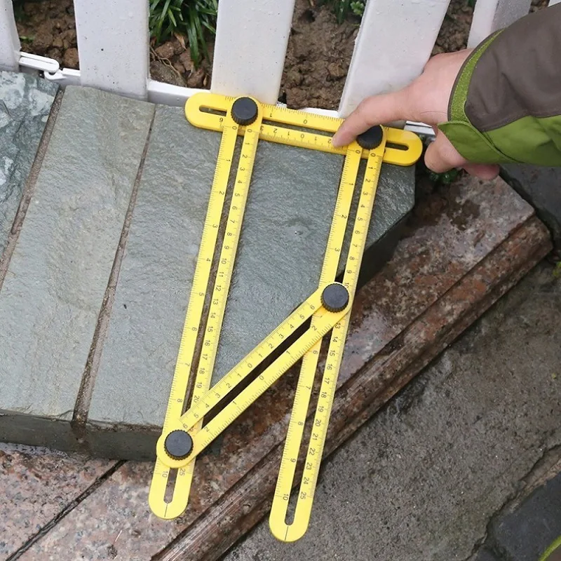 ABS Movable Square Ruler Metric Ruler Measuring Angle Ruler Measuring Tool Folding Ruler Multifunctional Tool Construction
ABS Movable Square Ruler Metric Ruler Measuring Angle Ruler Measuring Tool Folding Ruler Multifunctional Tool Construction