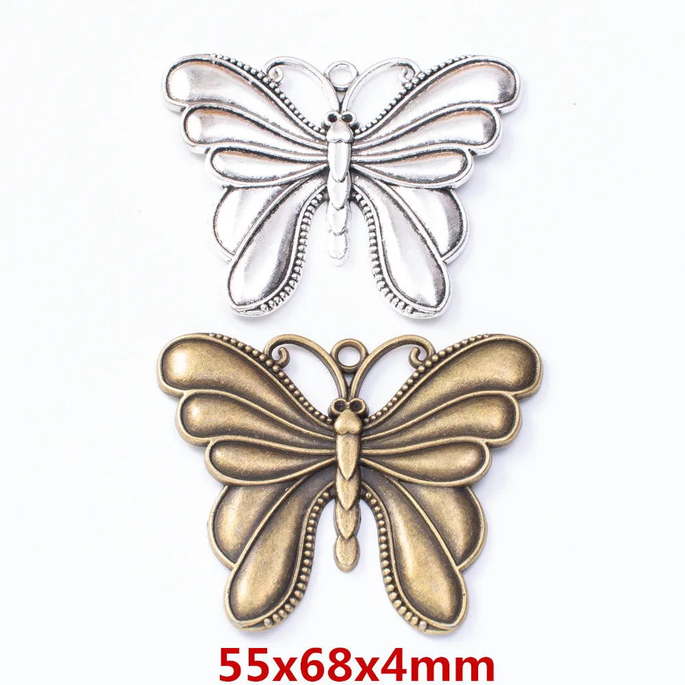 2 pieces of retro metal zinc alloy butterfly Pendant for DIY handmade jewelry necklace making 8139
2 pieces of retro metal zinc alloy butterfly Pendant for DIY handmade jewelry necklace making 8139