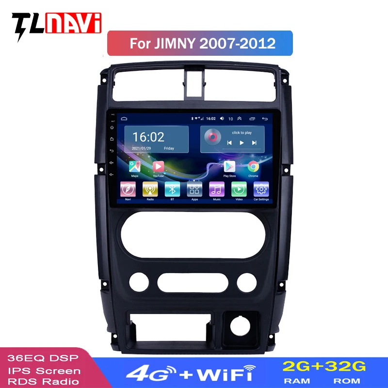 4G Lte 2G RAM Автомобильный мультимедийный плеер 2din 9 дюймов Android 10 GPS радио для 2007 2008 2009