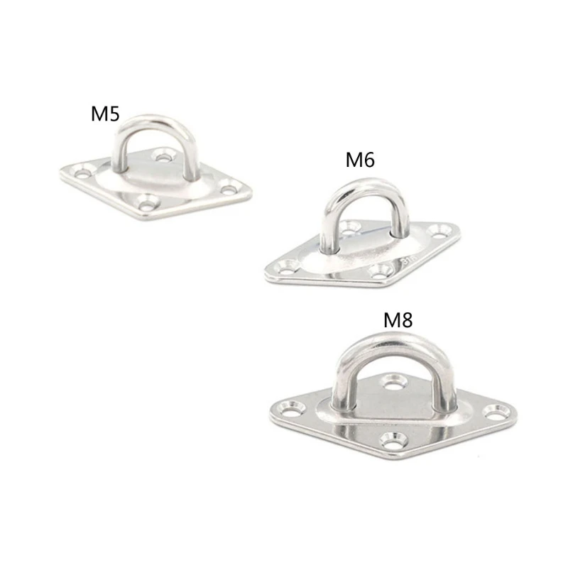 1pcs Pad Eye Plate with Enclosed Hook 316 Stainless Steel Staple Ring Hook U-Shaped Hardware for Boat Swing
1pcs Pad Eye Plate with Enclosed Hook 316 Stainless Steel Staple Ring Hook U-Shaped Hardware for Boat Swing