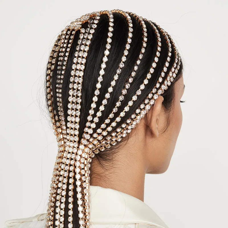 2 Style Bridal Headband Rhinestone Long Tassel Hair Chain Accessories for Women Crystal Multi Strand Head Chain Hair Jewelry
2 Style Bridal Headband Rhinestone Long Tassel Hair Chain Accessories for Women Crystal Multi Strand Head Chain Hair Jewelry