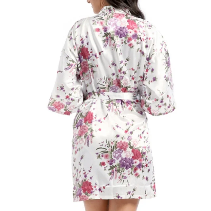 Women Robes Flower Print Night Robe Japanese Kimono Style Sexy Rayon Bathrobe Nightdress Dropshipping Wholesale 
Women Robes Flower Print Night Robe Japanese Kimono Style Sexy Rayon Bathrobe Nightdress Dropshipping Wholesale
