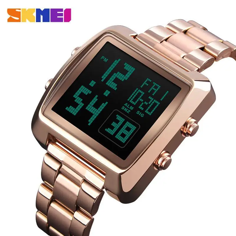 SKMEI Luxury Fashion Sport Watches Men Stainless Steel Strap Watches Countdown LED Display Display Watch Reloj Hombre 1369
SKMEI Luxury Fashion Sport Watches Men Stainless Steel Strap Watches Countdown LED Display Display Watch Reloj Hombre 1369