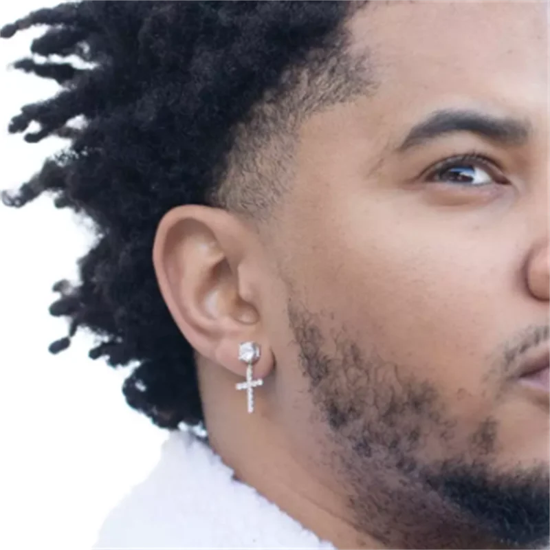 Punk Gold Color Cross Stud Earrings Hip Hop White Litter Rhimestone Jewelry Piercing Studs For Women Or Men Ear Wholesale
Punk Gold Color Cross Stud Earrings Hip Hop White Litter Rhimestone Jewelry Piercing Studs For Women Or Men Ear Wholesale