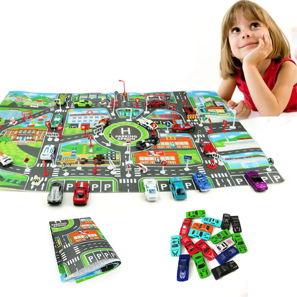 10Pcs Cars &1Pcs Map 83*58CM City PARKING LOT Roadmap Alloy Toy Model Car Climbing Mats English Version Gifts for Kids
10Pcs Cars &1Pcs Map 83*58CM City PARKING LOT Roadmap Alloy Toy Model Car Climbing Mats English Version Gifts for Kids