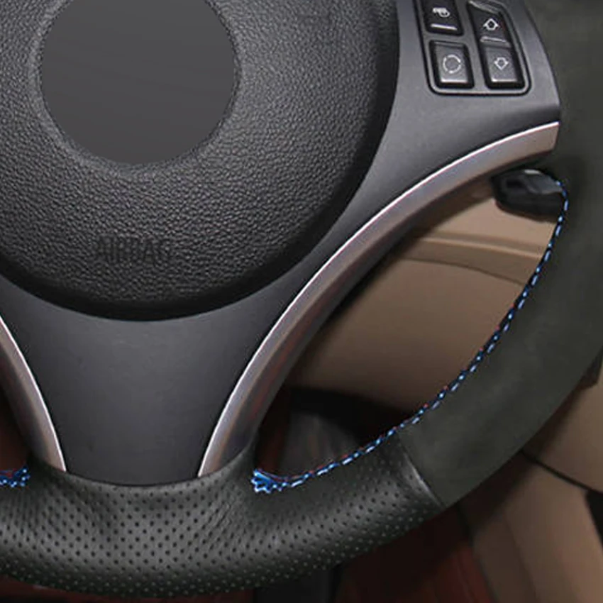 LQTENLEO DIY Car Steering Wheel Cover Black Genuine Leather Suede For BMW M Sport 1 Series E87 E81 E82 E88 120i 130i 120d X1 E84
LQTENLEO DIY Car Steering Wheel Cover Black Genuine Leather Suede For BMW M Sport 1 Series E87 E81 E82 E88 120i 130i 120d X1 E84